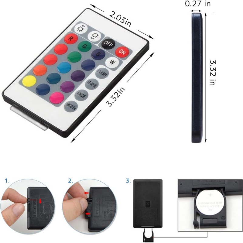 5050 USB 24-key Bluetooth/infrared LED strip light with remote control color-changing light, suitable for Christmas bedroom deco
