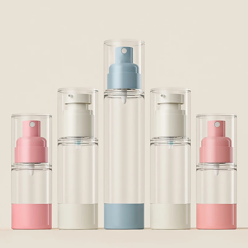 15/30/50ml Nordic Portable Vacuum Press Type Spray Bottle Vacuum Lotion Bottle Travel Cosmetic Separate Refillable Bottling