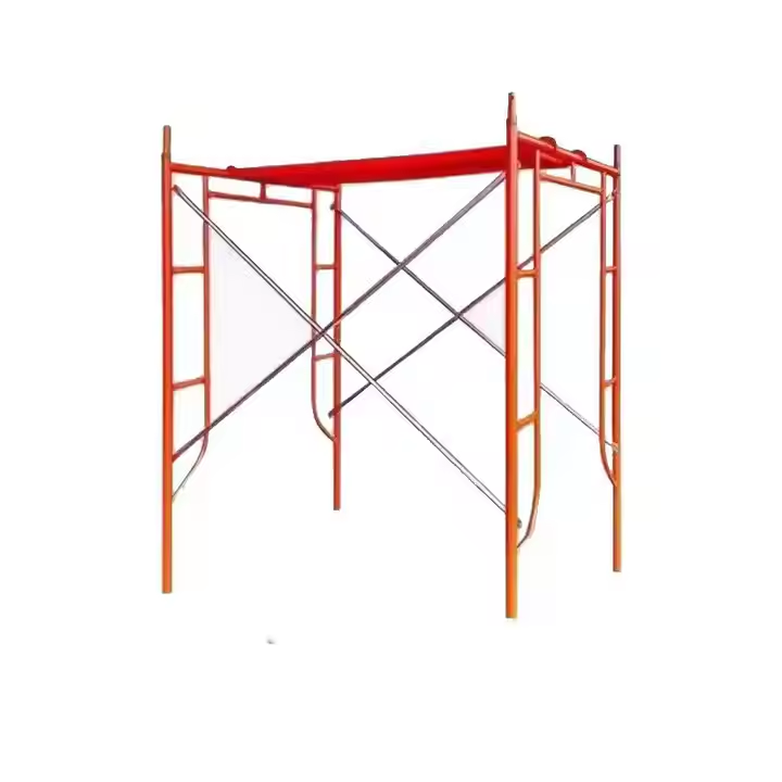 Modern Industrial H Frame Steel Ladder Scaffolding with Powder Coating for Concrete Construction for Hotels