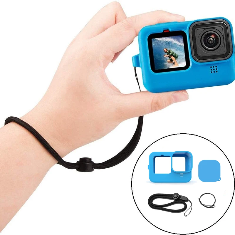 GoPro Hero 13/12/11/10用交換用サイドドアバッテリーカバーシリコンケース（ブラックアクションカメラアクセサリー）