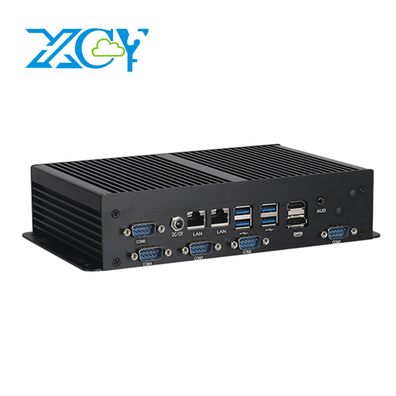 Бесвентиляторный промышленный мини-ПК Intel 10th/8th i5 i7 6x COM RS232/422/485 TTL 2x Ethernet 8xUSB HDMI DP LVDS WiFi 4G 5G LTE SIM
