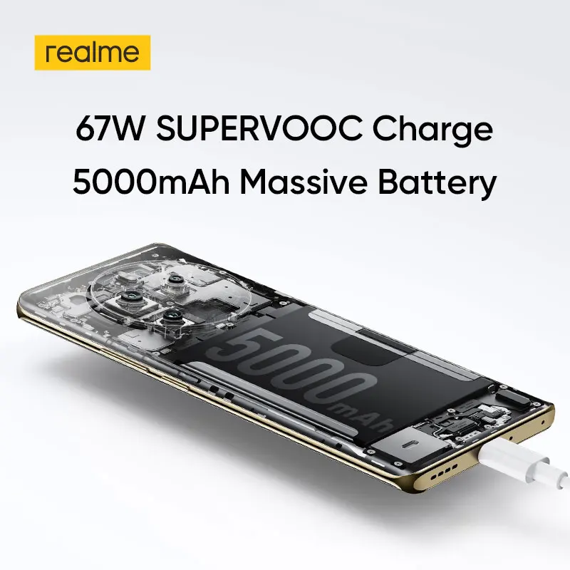 Смартфон Realme 12 Pro 5G, 8 ГБ + 256 ГБ, 6,7 дюйма, Android-смартфон, Dual-SIM, 32 МП, 5000 мАч, ЕС