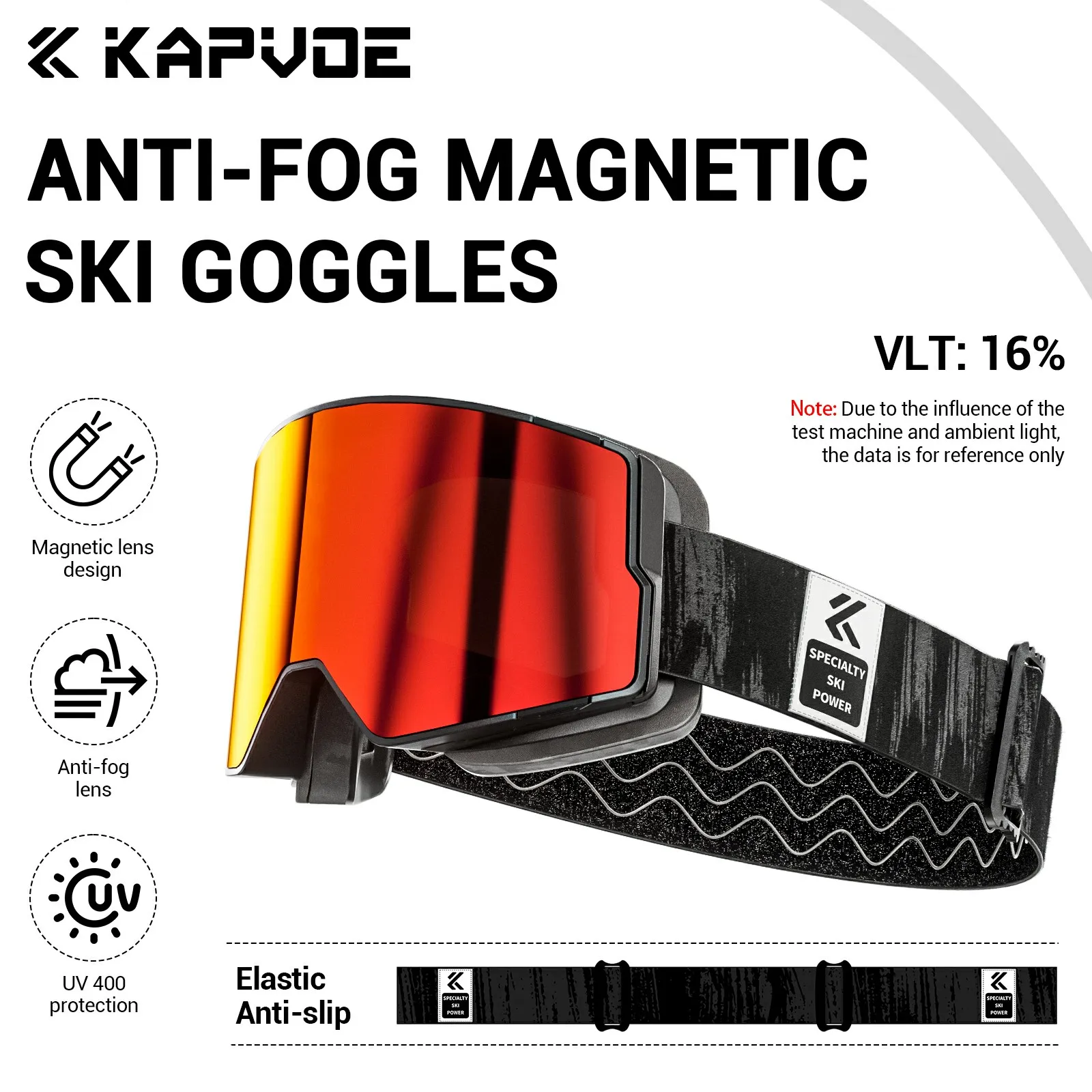 Kapvoe fotochromowe gogle narciarskie Snowboard maska ​​przeciwmgielna dla mężczyzn okulary damskie okulary ochronne UV400 skuter śnieżny zima