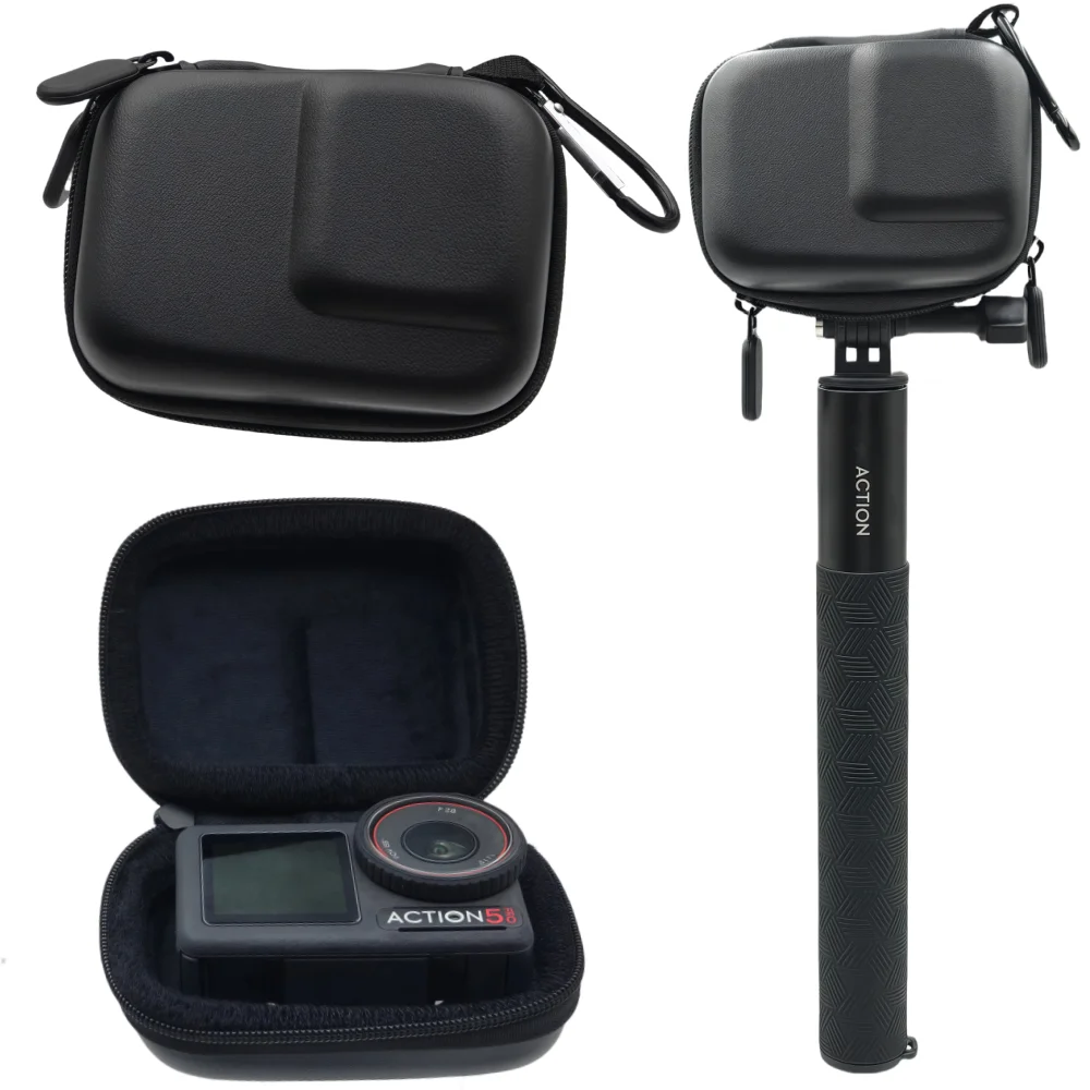 Funda protectora de almacenamiento portátil para DJI Action 5 Pro 4 3 Gopro Hero 13 12 11 10 9 EVA Mini Shell impermeable a prueba de golpes