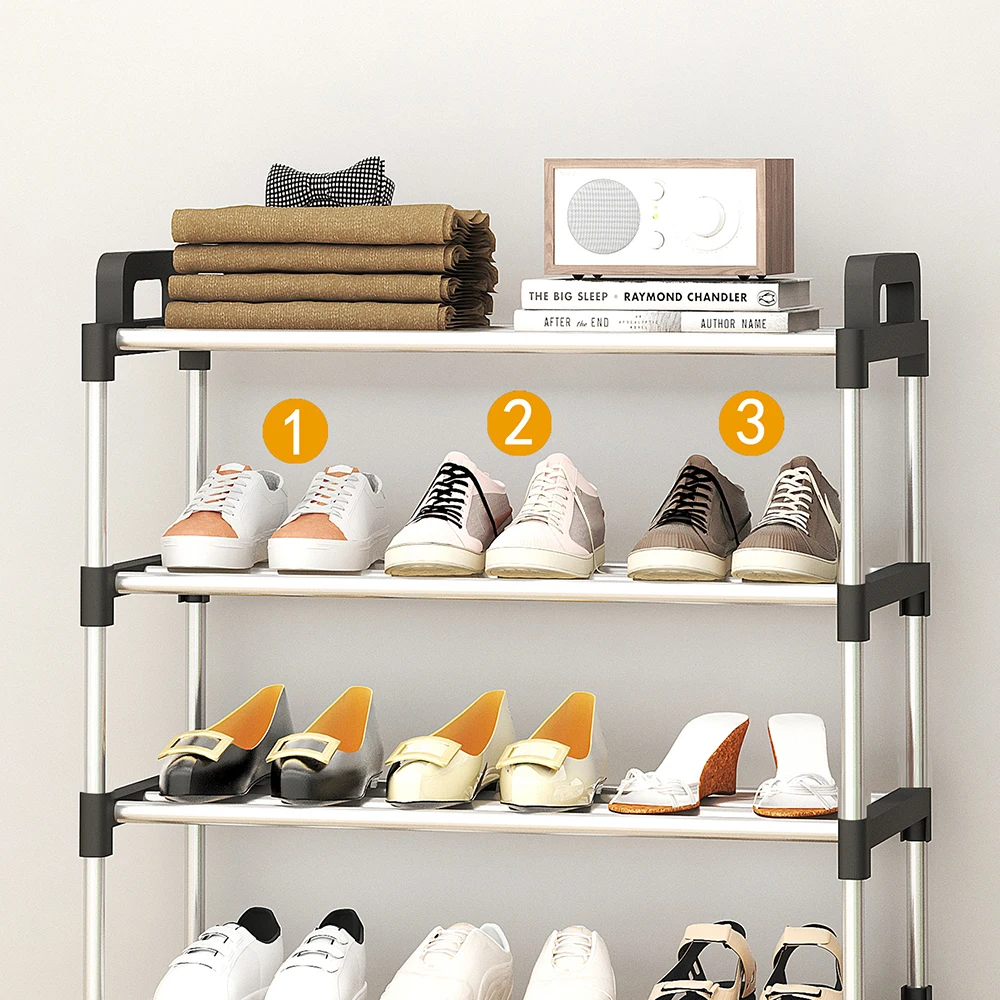 3-7 ชั้น Simple ชั้นวางรองเท้า MULTI LAYER ป้องกันฝุ่นในครัวเรือน Doorstep ตู้รองเท้าเก็บประหยัดพื้นที่ประกอบชั้นวางรองเท้าขนาดเล็ก