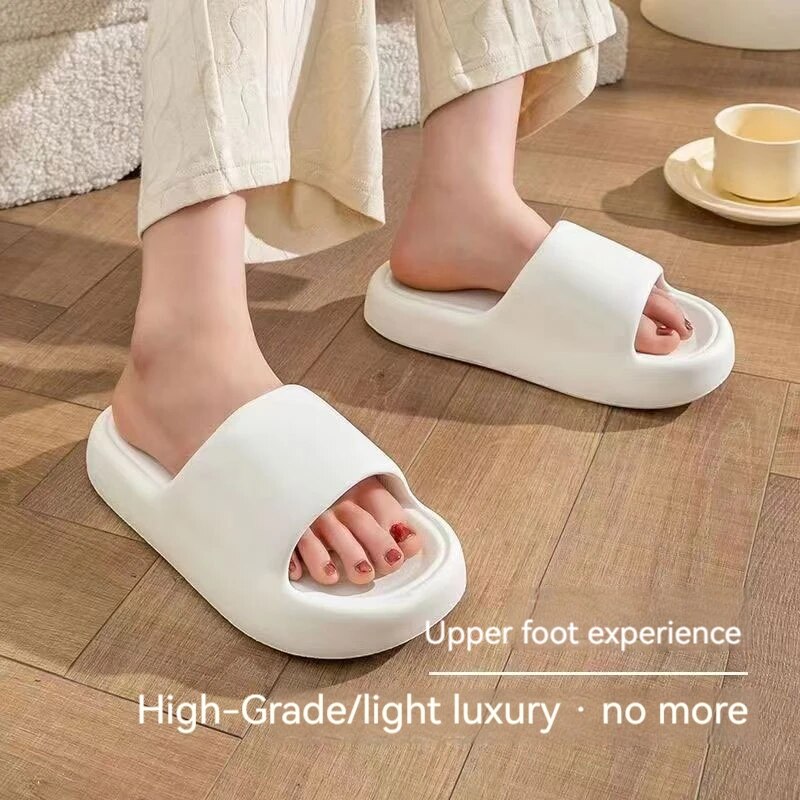 Chinelos de interior antiderrapantes para homens e mulheres, brancos, secagem rápida, spa, banheiro, chuveiro