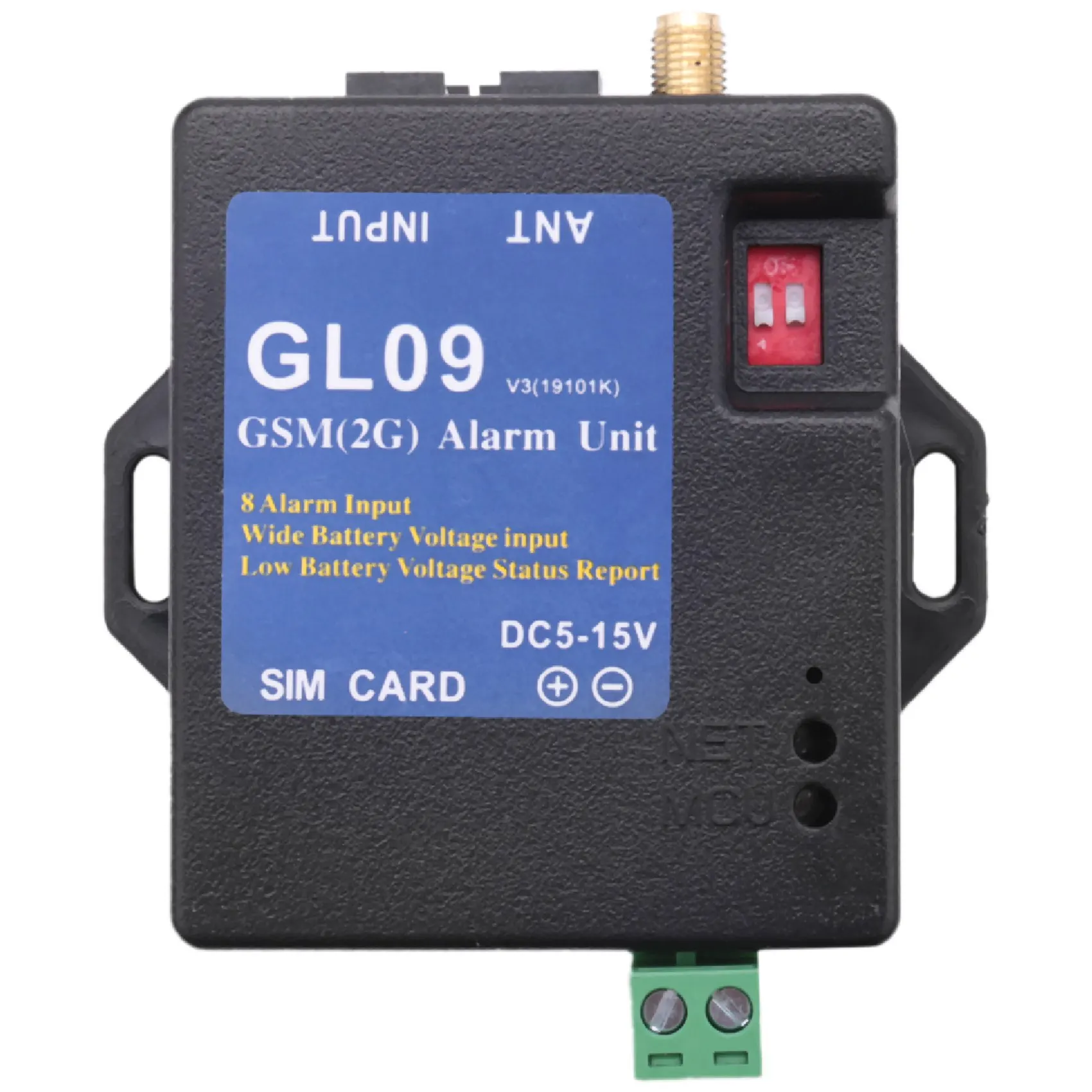 N82R GL09 Sistema de seguridad de alerta SMS de sistemas de alarma GSM con control de aplicaciones con batería de 8 canales 2019