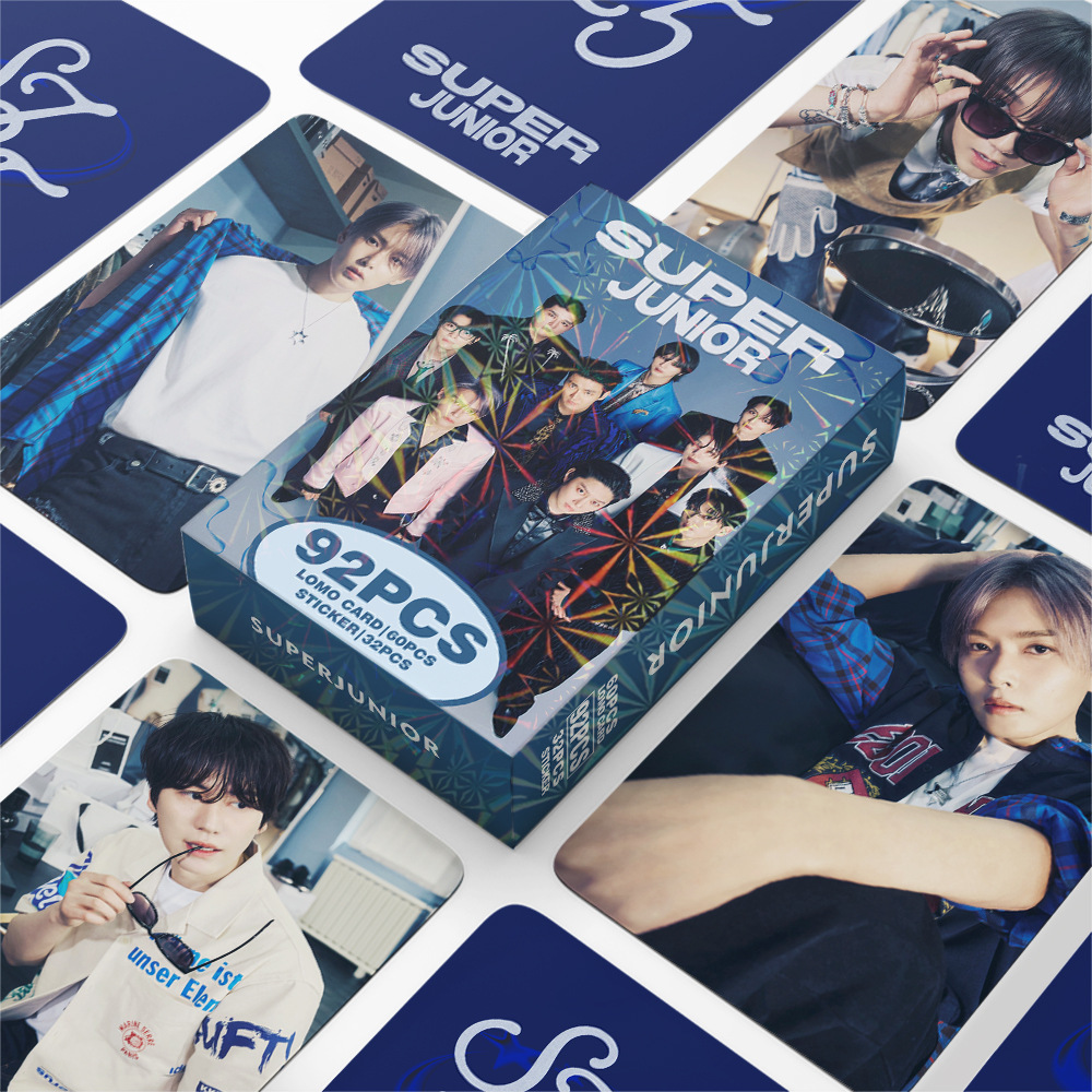 92 шт./компл. SUPER JUNIOR, новая серия, карты и наклейки Lomo LeeTeuk HeeChul Yesung DongHae SiWon RyeoWook KyuHyun, подарки для фанатов