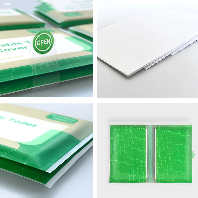 50 szt. Jednorazowa nakładka na deskę sedesową włóknina mata toaletowa siedzisko wodoodporne rozpuszczalne w wodzie Todder nakładki na siedzenia do nauki korzystania z toalety