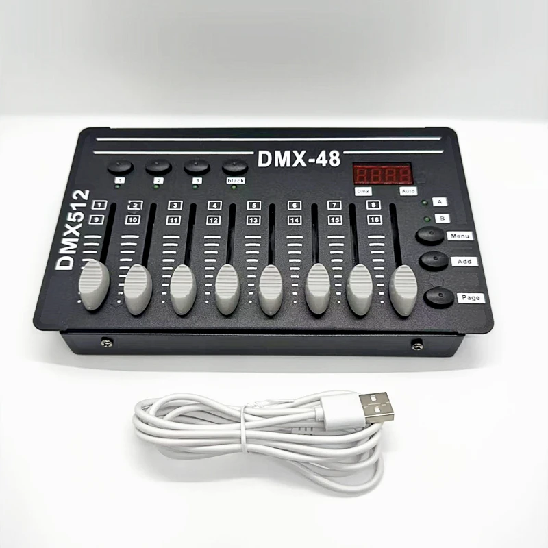 Контроллер DMX-48, световая консоль, сценическое освещение, контроллер DMX512, консоль затемнения, оборудование для освещения сцены, вечерние, свет, шоу
