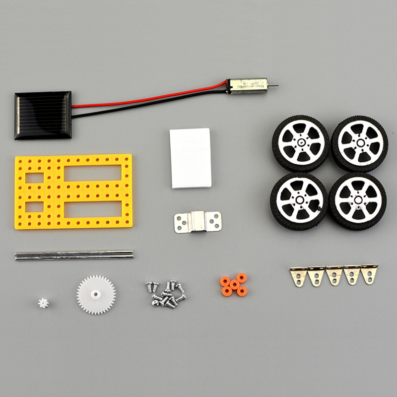 รถพลังงานแสงอาทิตย์ของเล่นสําหรับเด็ก MINI DIY ประกอบ Energy Powered Car Kit STEM ของเล่นเพื่อการศึกษาเด็กความคิดสร้างสรรค์ของขวัญวันเกิด