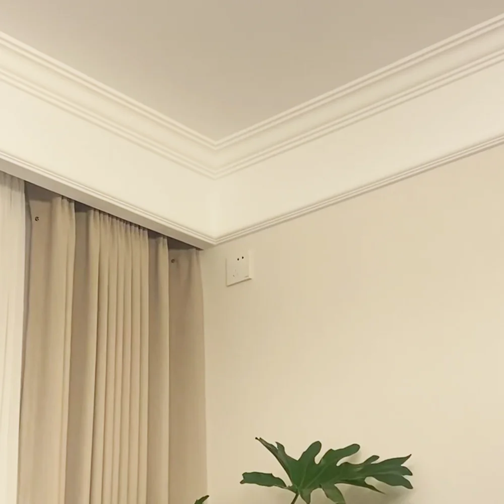 18 pieces PU imitation gypsum decorative corner line imitation solid wood polyurethane foam ceiling decorative line
