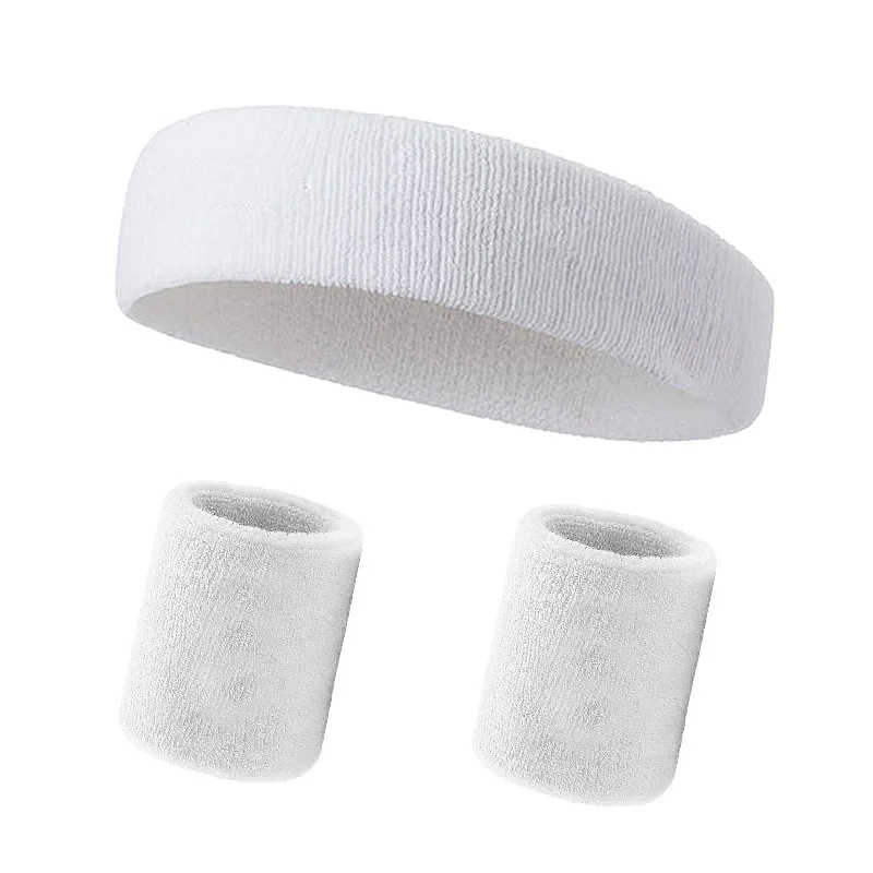 3 unids/set diadema deportiva para hombre, banda elástica para el sudor para deportes al aire libre, diadema para el sudor, pulsera para mujer, gimnasio, correr, tenis, diadema