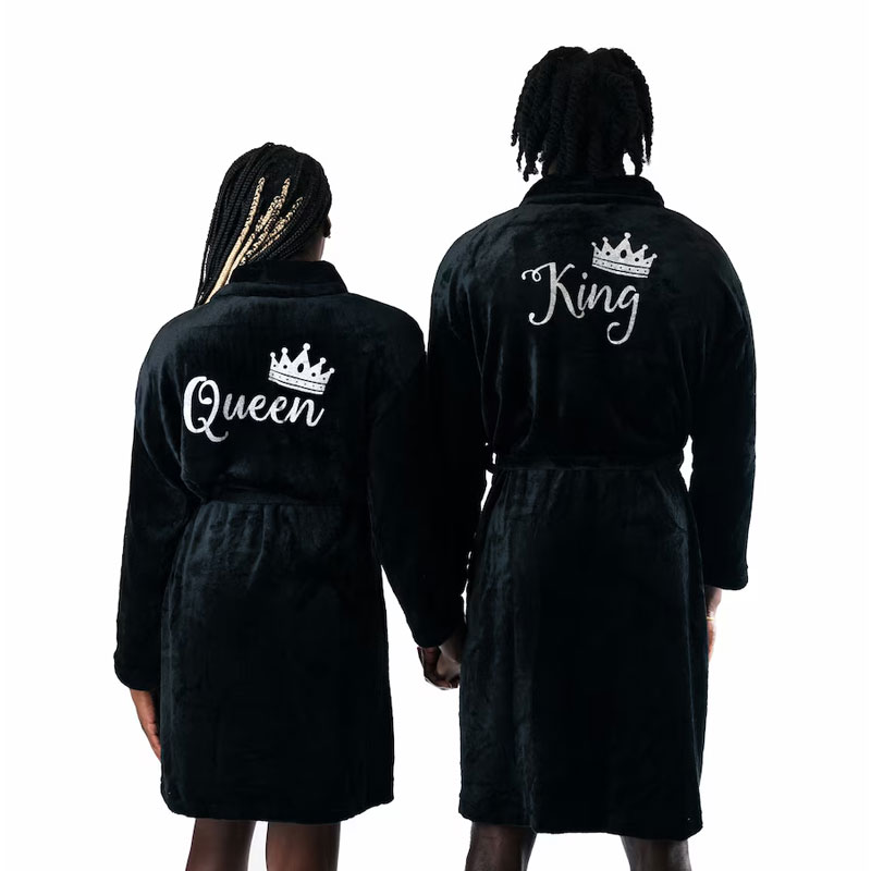 Albornoces King y Queen, batas de Sr. y Mrs, batas a juego, regalo de luna de miel, albornoces de felpa, regalo de aniversario, esposa, marido, Terry acogedor