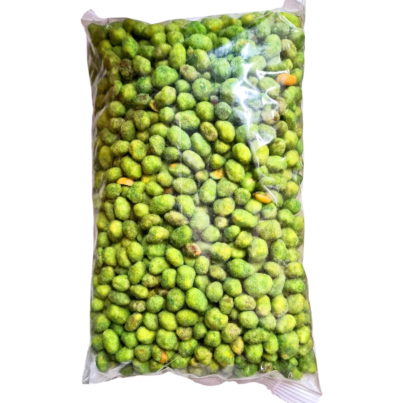Cacahuete Wasabi 1 Kg - Pelluz - Snack Delicioso de Cacahuete con Sabor Wasabi - Picante y Crujiente para los Amantes de Snacks Atrevidos