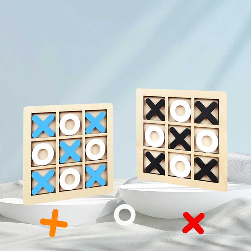 Puzzle in legno Montessori Gioco da tavolo per allenamento cerebrale Giocattoli da tavolo per il tempo libero Giochi di scacchi interattivi Educativi per regalo per bambini