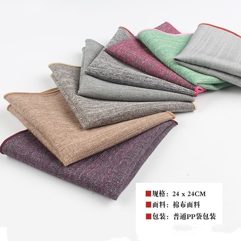 Мужской нагрудный платок из хлопка, Ширина 24 см