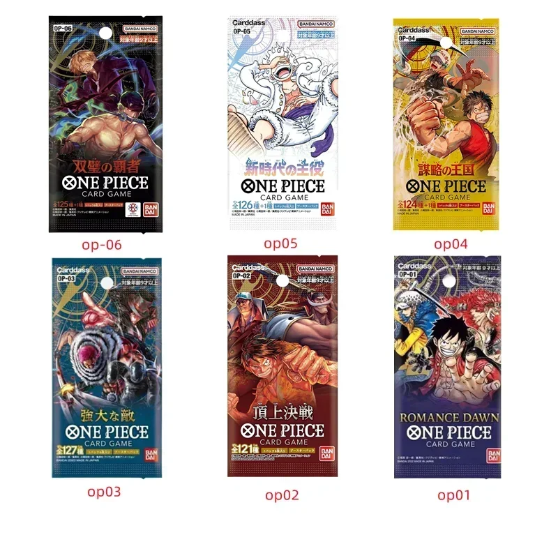 Bandai Original One Piece การ์ดญี่ปุ่น OP06 Zoro & Sanji Trading Booster Box OP05 Luffy การ์ดหายาก OP01-04 การ์ดสะสมของขวัญ