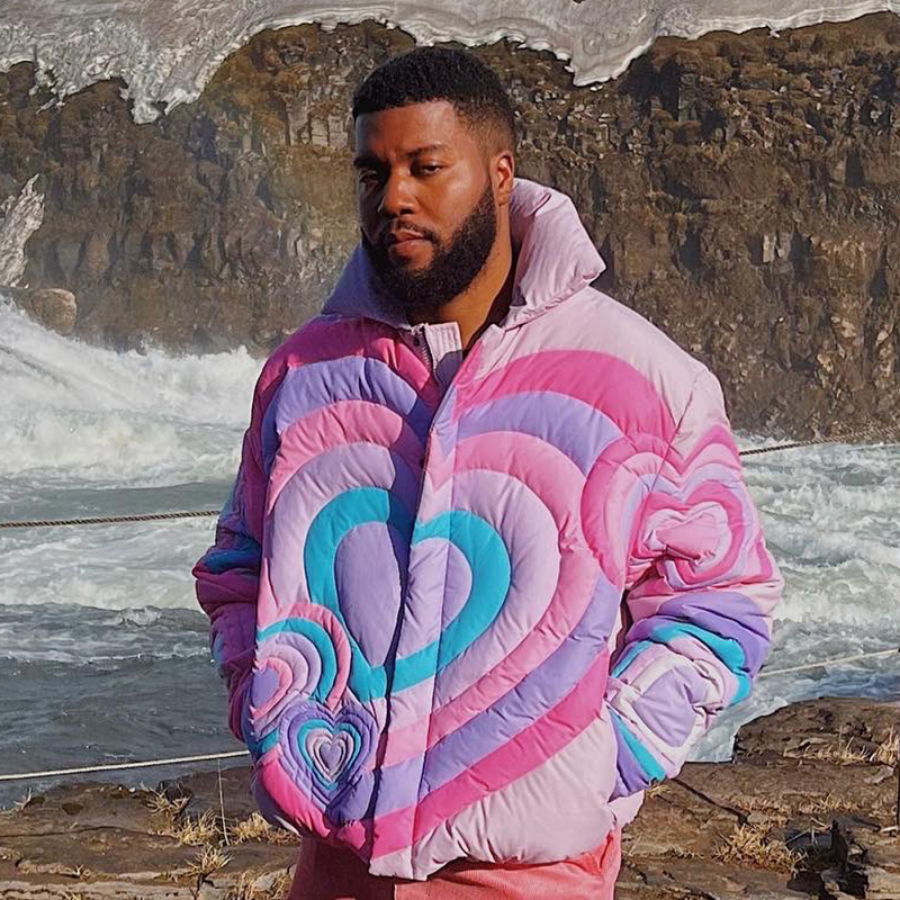 ERL HEARTS PUFFER JACK Parkas Männer Frauen 1:1 Top Qualität Patchwork verdicken Daunenjacke Mäntel