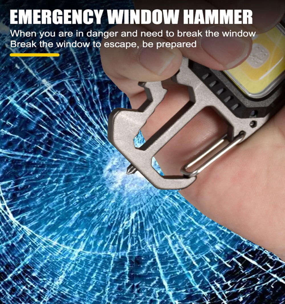 Портативный фонарик-брелок для кемпинга на открытом воздухе