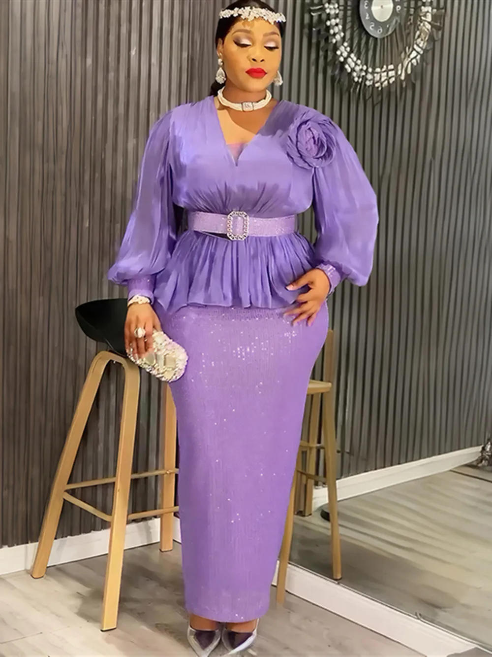 Sukienki wieczorowe plus size afrykańskie na imprezę dla kobiet 2025 nowe Dashiki Ankara cekinowe suknie wieczorowe tureckie stroje Robe Africa odzież