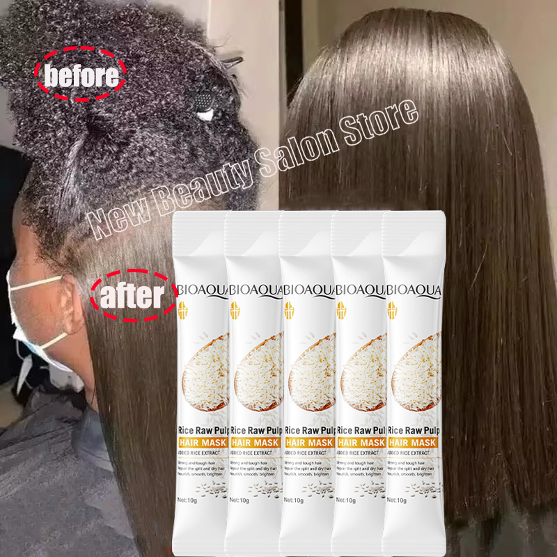 Mascarilla mágica profesional para el cabello, reparación Natural, previene la sequedad, puntas abiertas, reparación de daños, enredos de Frizz, cuidado suave y liso en 5 segundos