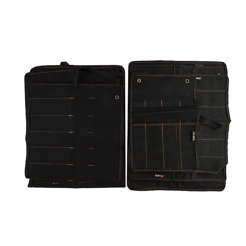 Đục Xách Canvas Dụng Cụ Bỏ Túi Cuộn Giá Đỡ Cờ Lê Túi 4 Túi Nhà Tổ Chức Cho Dao Búa Gouges Thợ Mộc