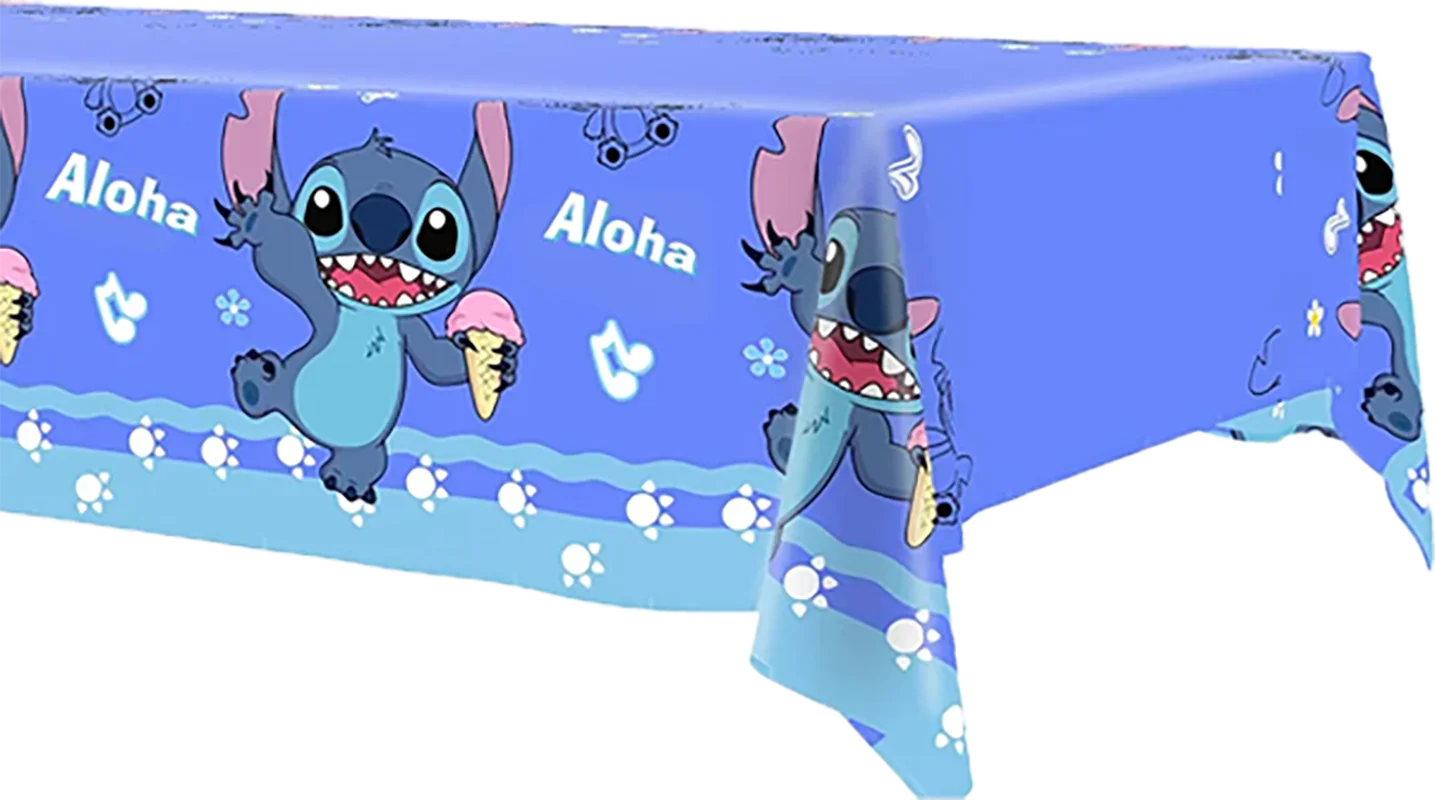 Lilo and 스티치 생일 파티 장식 풍선 컵 선물 가방 플레이트 냅킨 식탁보, 케이크 스탠드 파티 용품