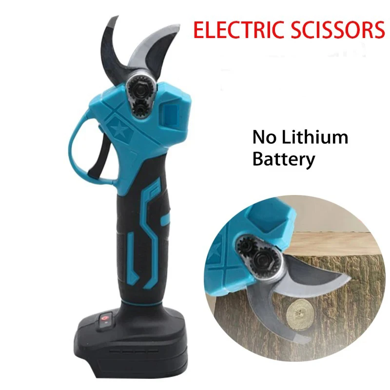 30MM Electric Pruning Shears Professional Cordless Electric Pruning Battery Powered Tree Branch Pruner Electric Garden Scissors