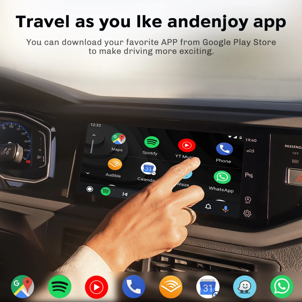 2025 MMB Mini Wireless Android Auto Adapter Auto Ai Box Waze&Spotify For Volkswagen Audi Ford Mazda Toyota WiFi 5G Auto-Connect