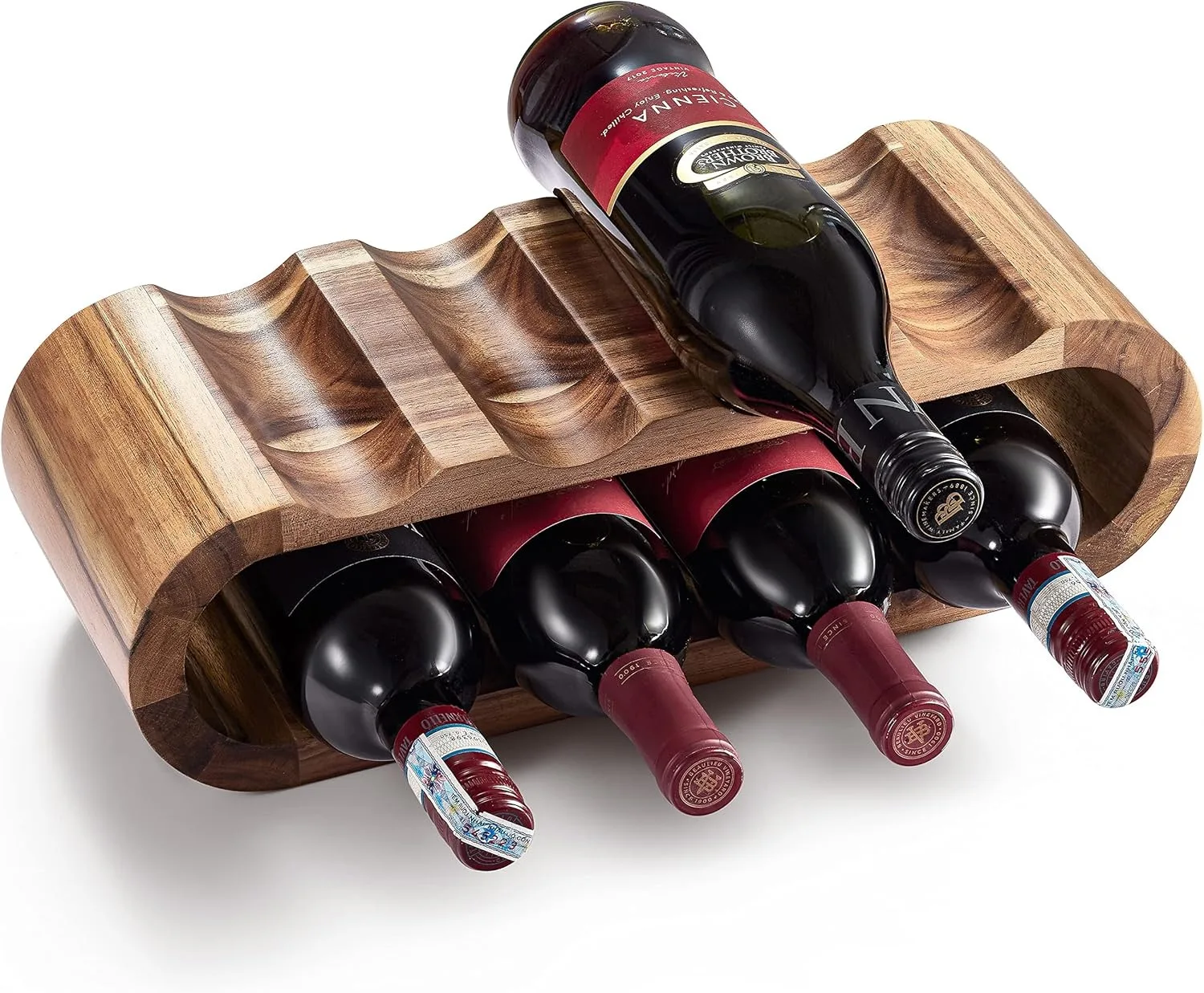 Rack de vinho de madeira, armazenamento de adega de vinho, organizador de garrafa de água, suporte de vinho para bar, festa, casa, bancada, gabinete, inserções