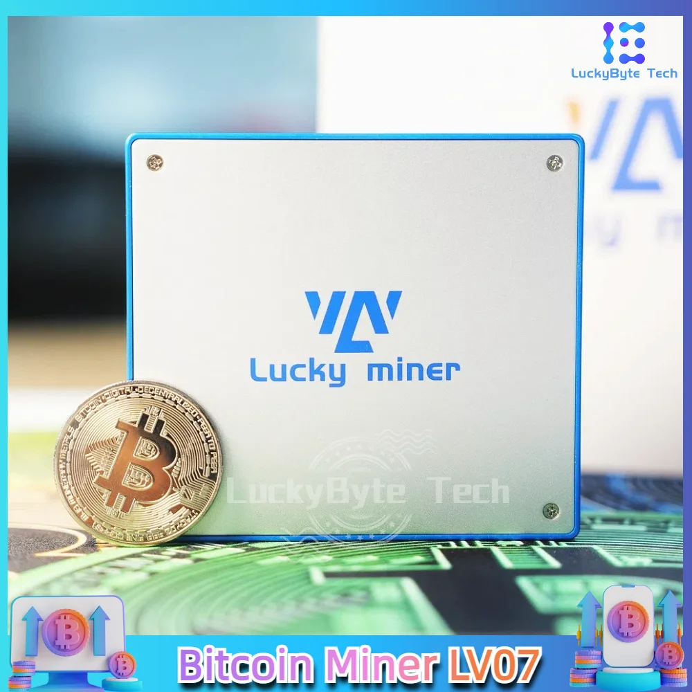 Lucky Miner LV07 DGB 1 TBH/S SHA256 Bitcoin Crypto Solo Miner BTC BCH BSV BM1366 BTC Mining Maschine ASIC Lottery Miner 2024