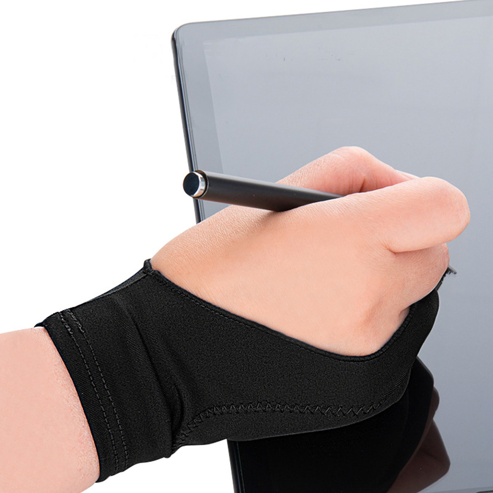 สองนิ้ว Anti-Fouling วาดถุงมือยืดหยุ่นตารางบอร์ดดิจิตอลหน้าจอวาดอุปกรณ์เสริมสําหรับ Arists ภาพวาด Art Supplies