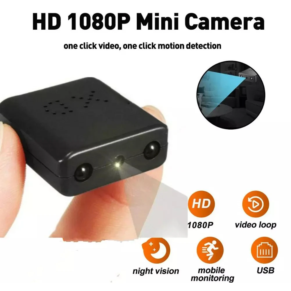 Mini-Kamera 1920x1080p HD-Video recorder Infrarot-Nachtsicht-Bewegungs erkennung unterstützt tf-Karte bis zu 32g Micro-Cam