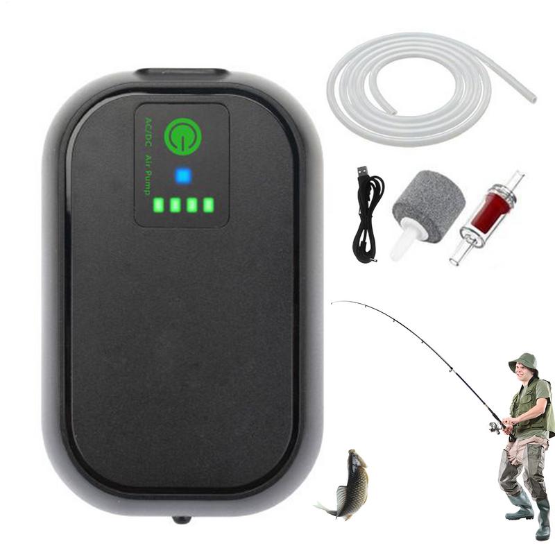 Bait balde aerador portátil bomba de ar pesca portátil silencioso ao ar livre isca balde aerador bomba oxigênio para aquário