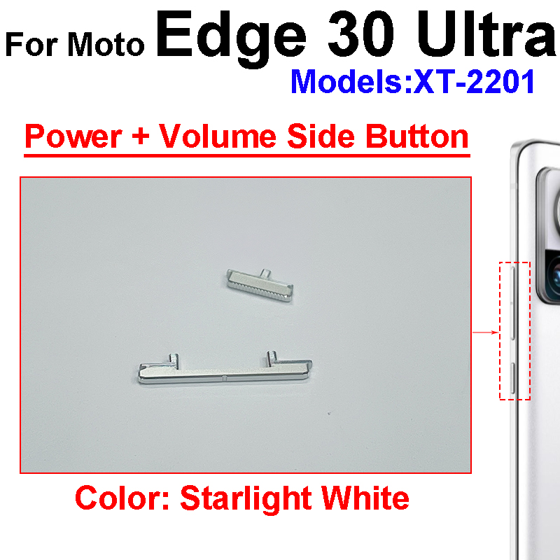 Power Volume Button für Motorola Moto Edge 30 Neo Edge 30neo On Off Power Volume Side Key Flex kabel teile