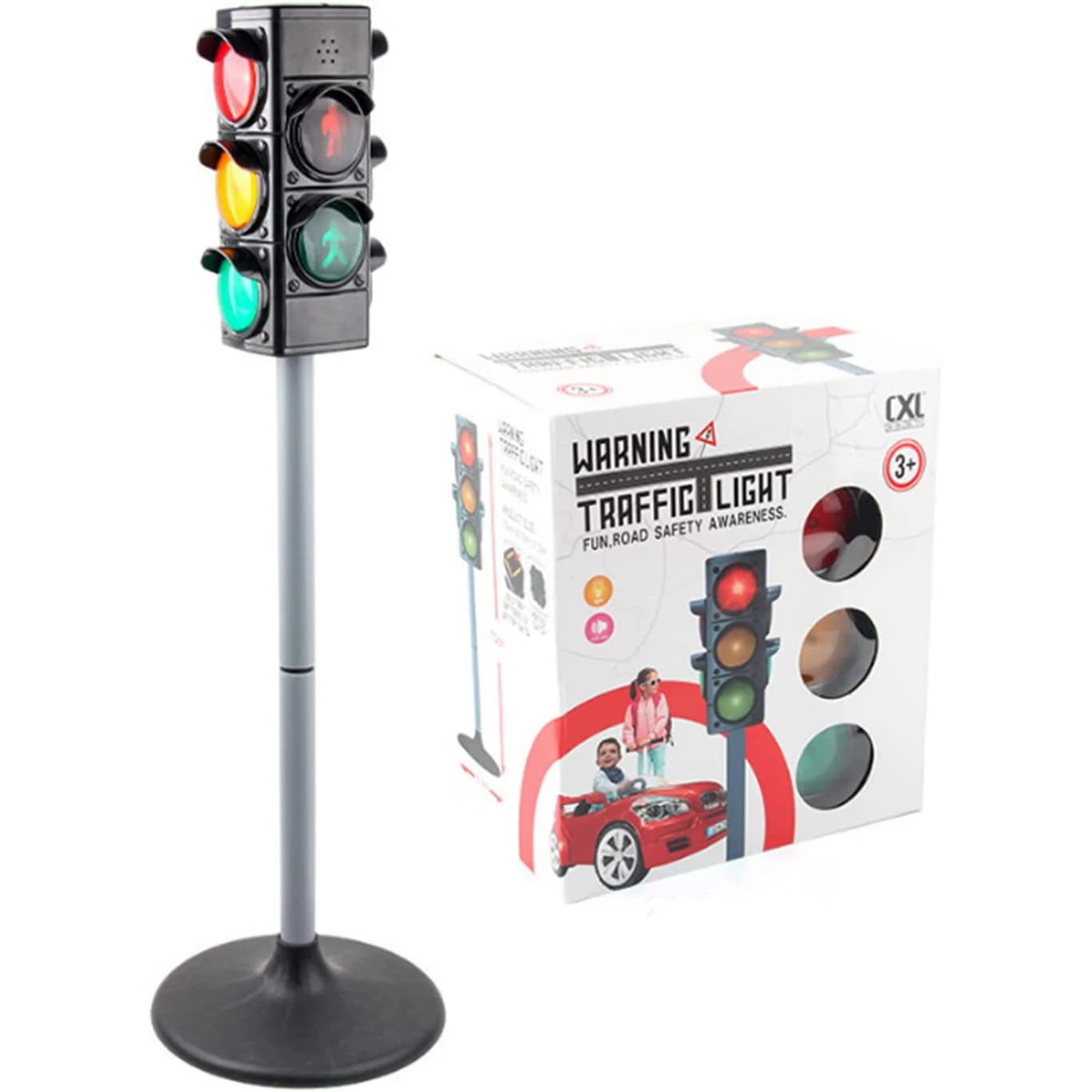 Modèle de feu de circulation jouet de simulation, jouet de feu de circulation pour enfants, modèle de jouet de puzzle pour enfants