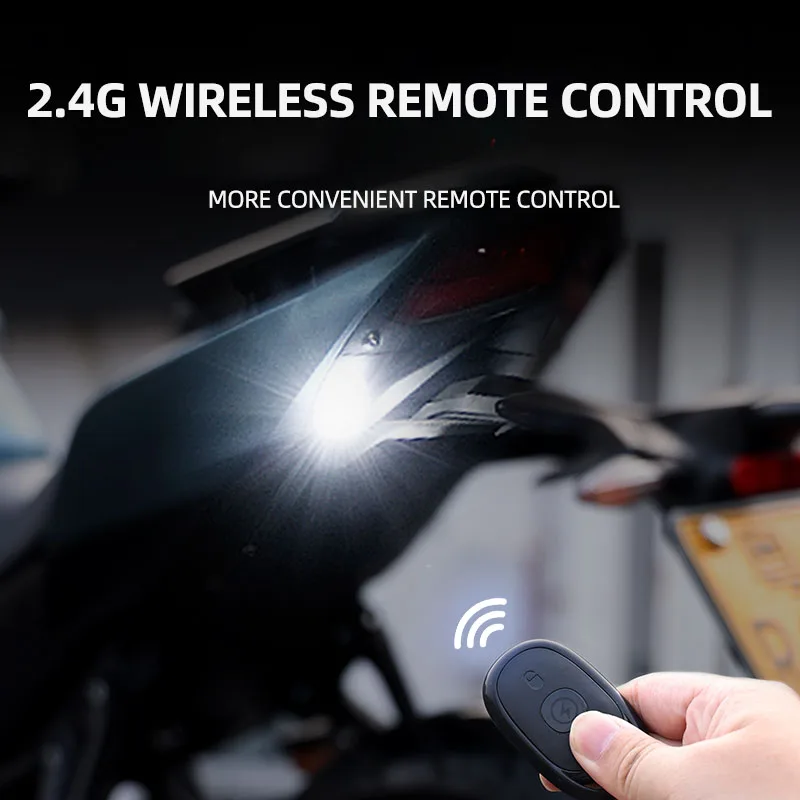 4 em 1 lâmpada da motocicleta flash led controle sem fio à prova dwaterproof água scooter da bicicleta anti-colisão indicador de aviso led luz estroboscópica usb