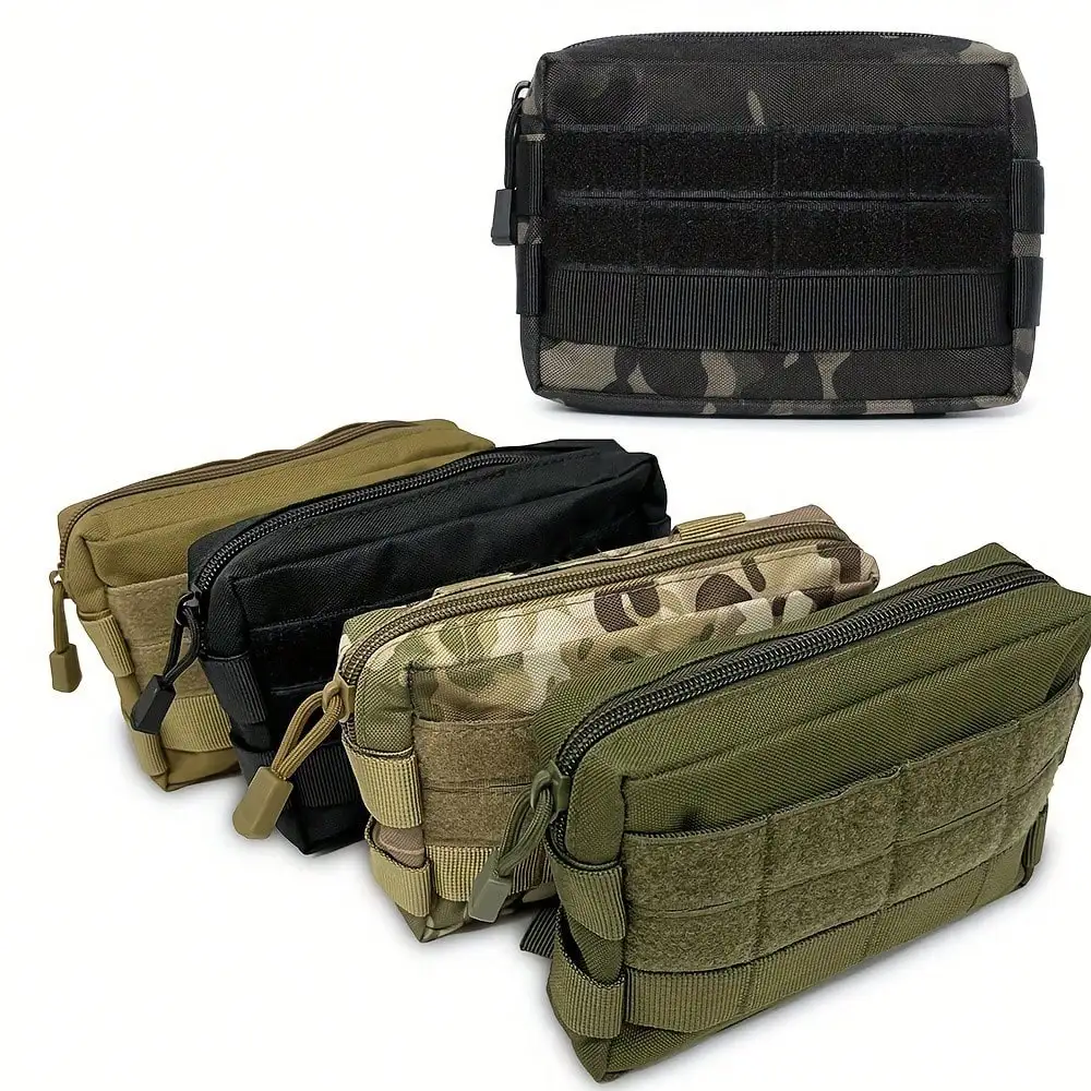 Outdoor EDC Jagd Taktische Molle Tasche Taille Pack Münze Handy Tasche Nylon Tragbare Männer Kulturbeutel Kupplung Outdoor