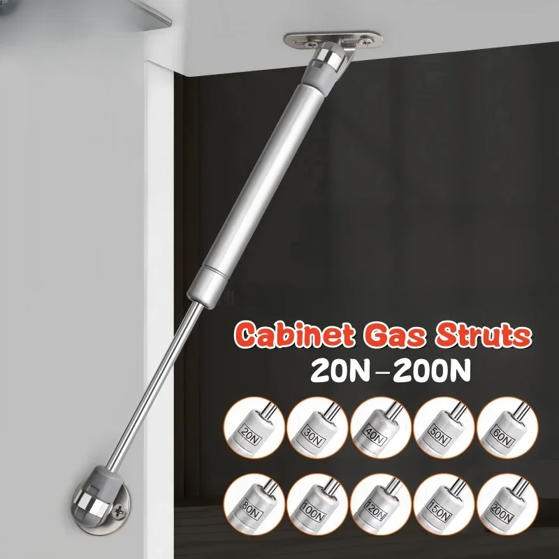 Support de levage de porte d'armoire en cuivre 20N-200N, charnière hydraulique à gaz pour placard de cuisine, charnières à ressort à gaz, quincaillerie de meubles