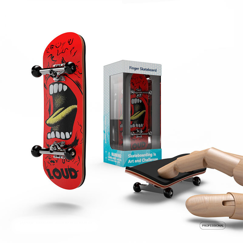 ปริศนาของเล่นProfessional Finger SkateboardงานอดิเรกNovelty Anti Stress Sensory Fingerboardของเล่นMiniของขวัญตลกสําหรับเด็ก