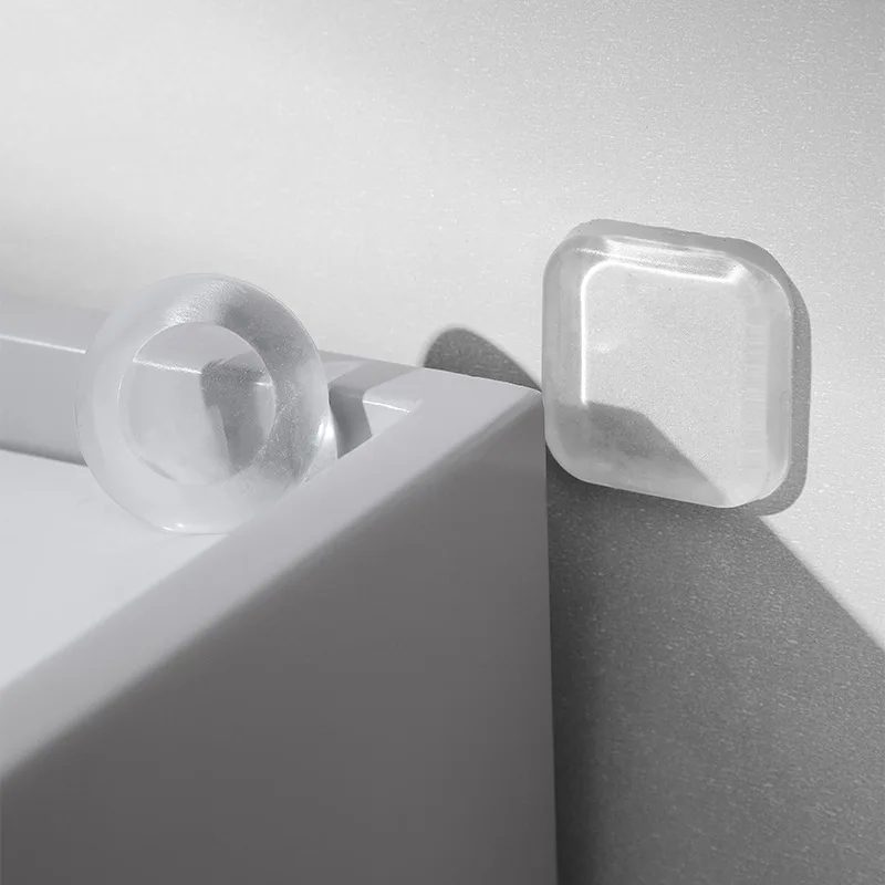 Pegatinas autoadhesivas para puerta, calcomanías anticolisión, silenciosas, transparentes e impermeables, 3660