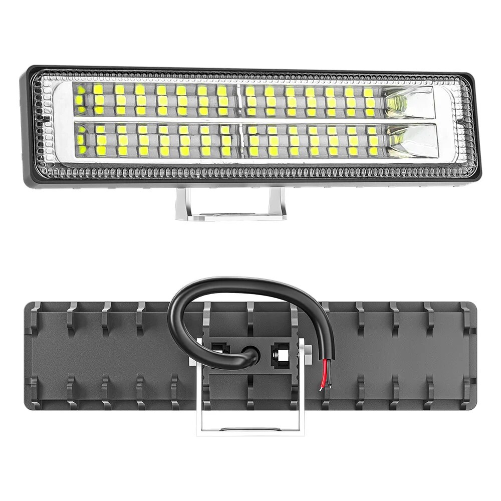 Barre lumineuse de travail à LED, lampe d'inondation, conduite, antibrouillard, tout-terrain, Ford, Toyota, SUV, faisceaux versiled, nouveau, 28LED, 84W, 9-80V