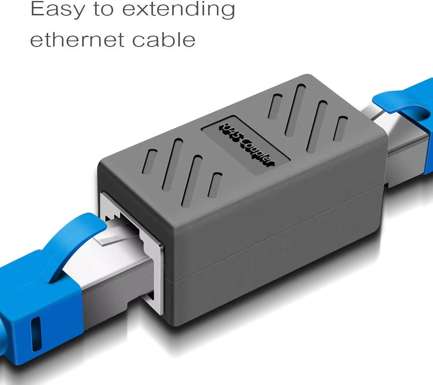 Przedłużacz kabla Ethernet, łącznik RJ45 cat 5 cat 6 cat6a, złącze przedłużacza - łącznik Ethernet żeński na żeński