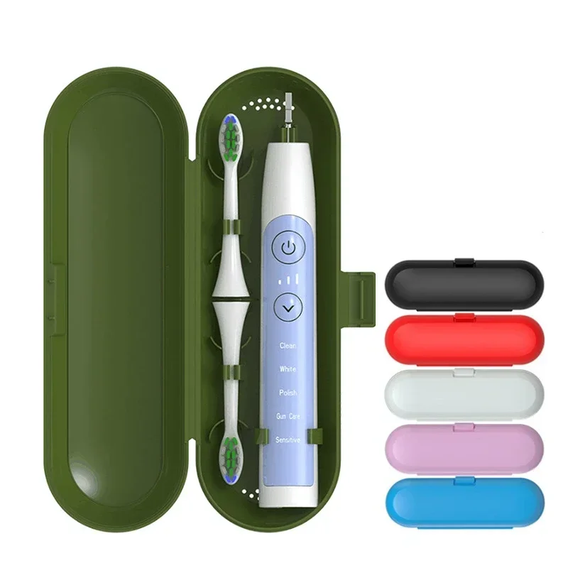 Soportes para cepillos de dientes y pasta de dientes con cubierta protectora, Estuche De Viaje portátil para caja de almacenamiento con mango de cepillo de dientes eléctrico Oral B