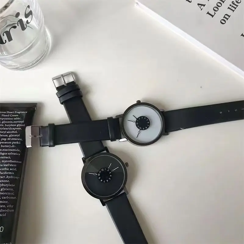 Tanie, modne i personalizowane zegarki na rękę z kreatywnymi tarczami z arabskimi cyframi dla studentów, mężczyzn i kobiet.
