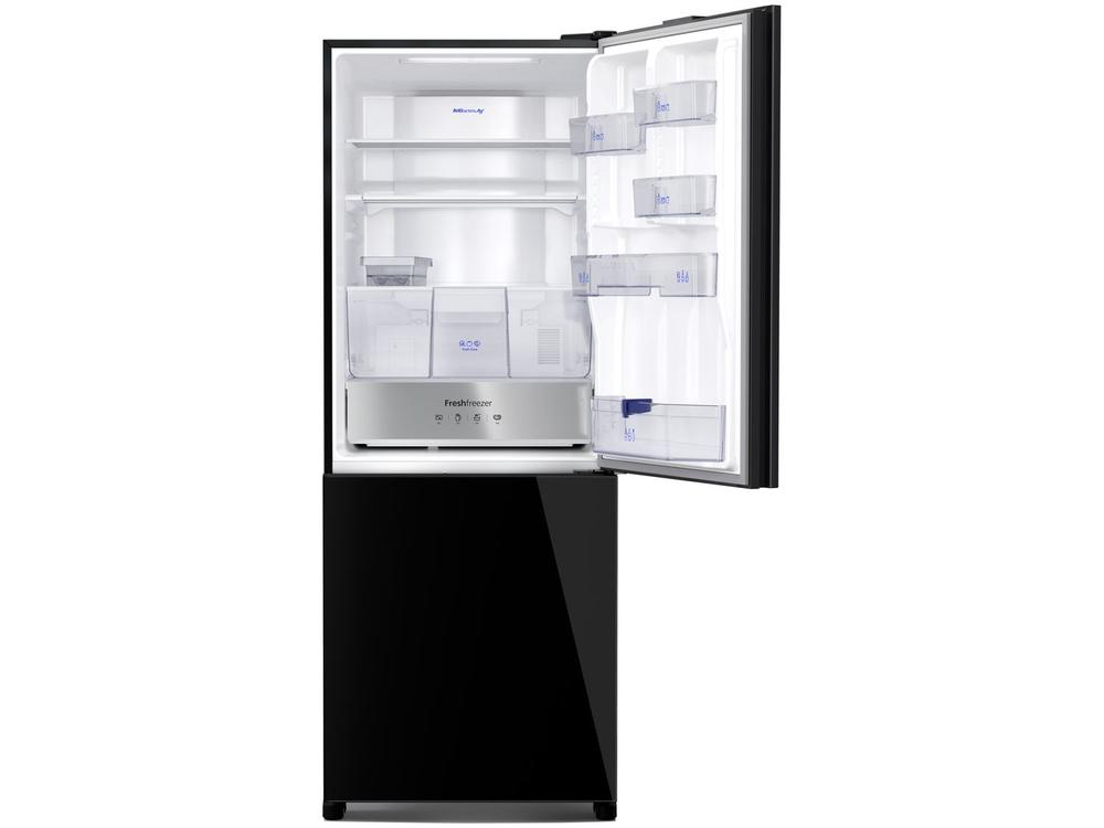 Geladeira/Refrigerador Panasonic Frost Free Duplex Inverse Black Glass 450L BB65 - 110V