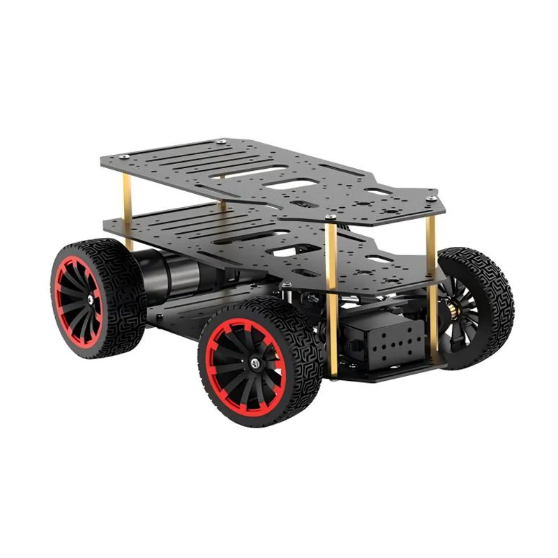 5 kg Last Ackerman Roboter Auto Chassis Encoder Motor Vorderrad Lenkung RC Tank für Arduino für Raspberry Pi Programmierbare Car Kit