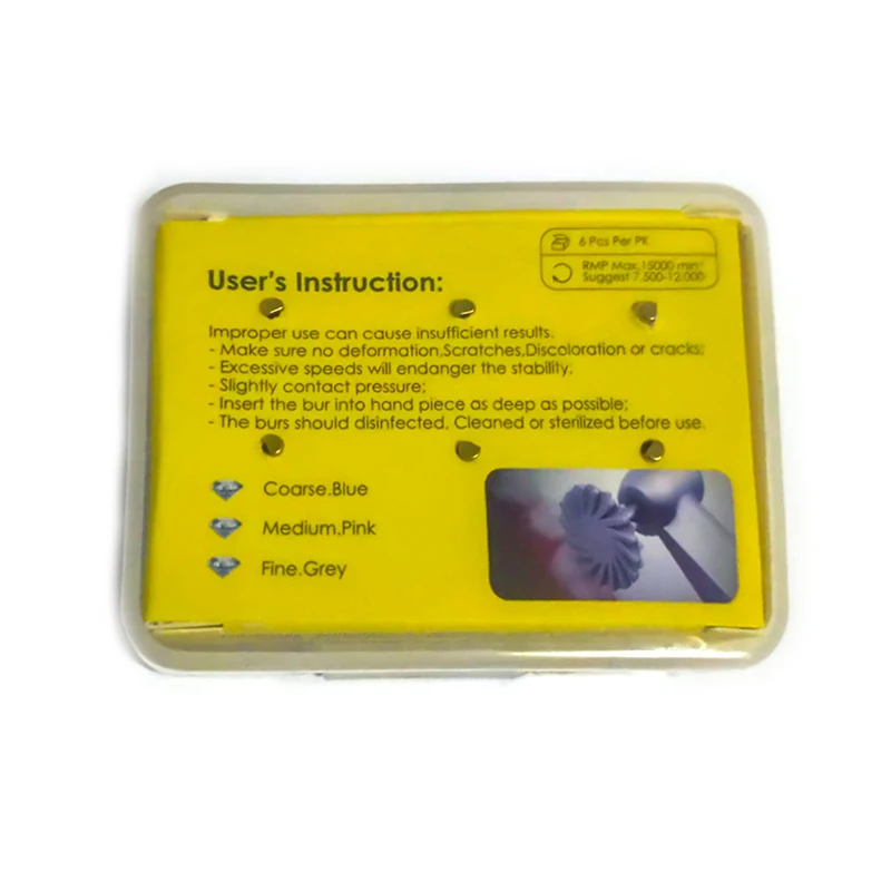6 pçs/caixa 14mm roda 3 cores espiral flex escova ferramenta de laboratório odontológico polidor de borracha dental disco de polimento de resina composta