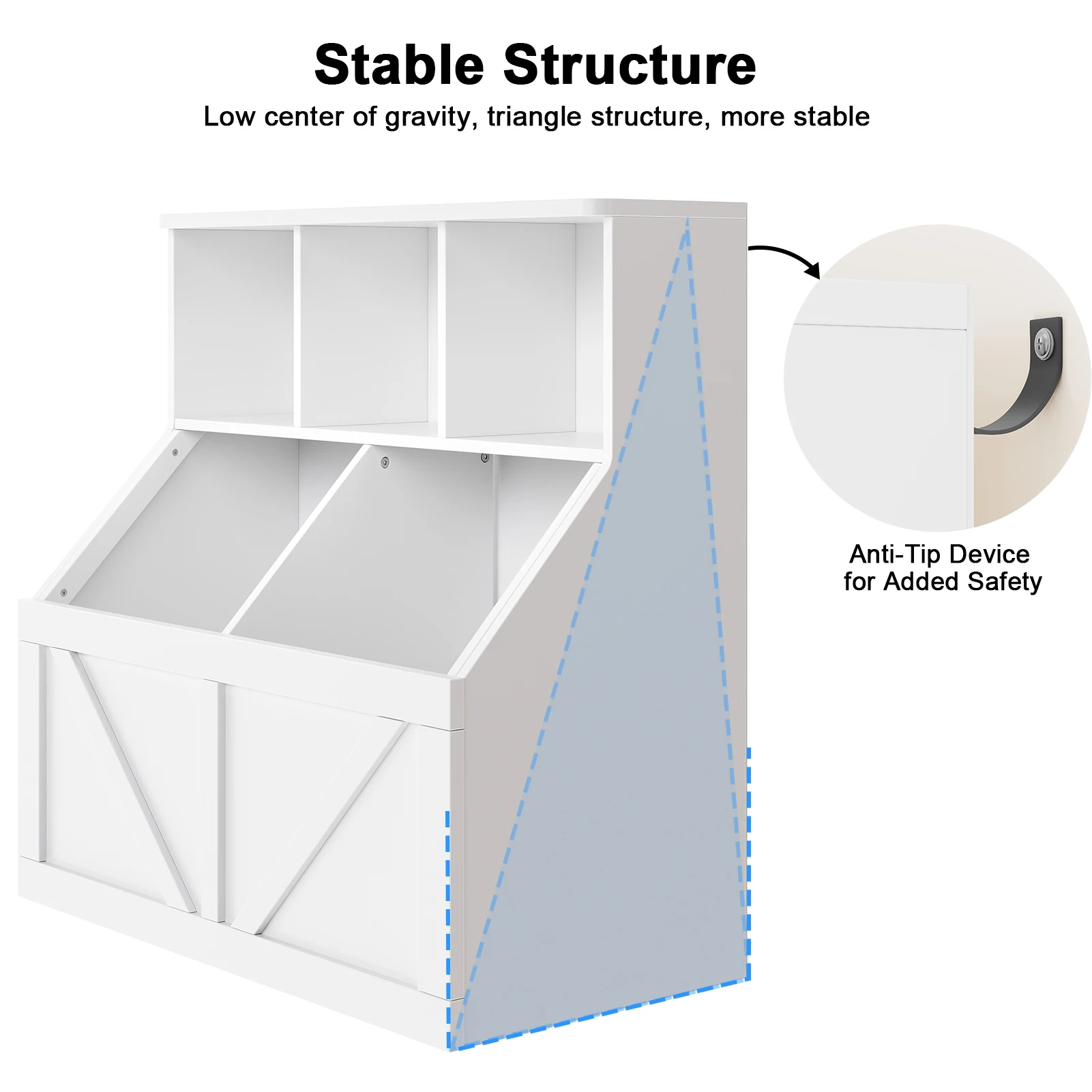 Toy Storage Organizer and Kids Bookshelf, Toddler Toy Storage Cabinet with Toy Shelf, Toy Organizer and Kids Bookcases